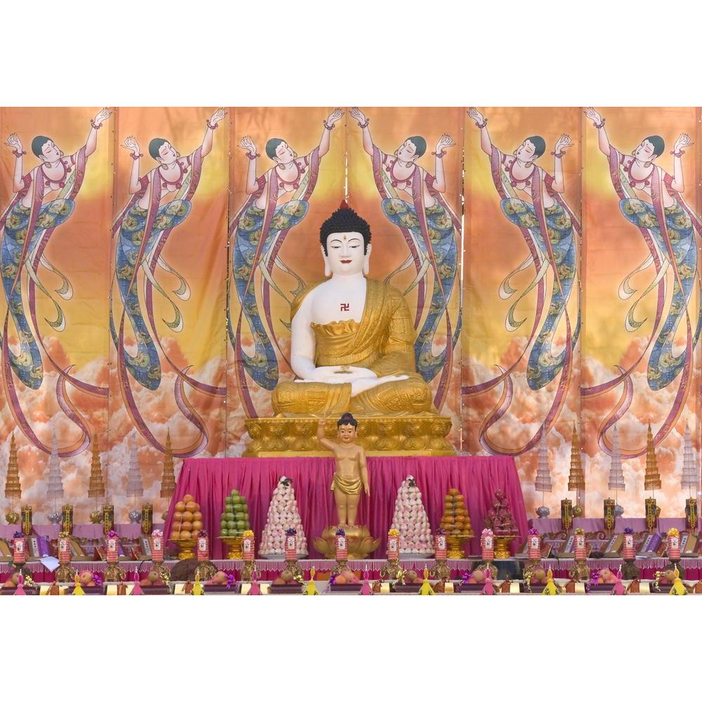 Giant Buddha Canvas Painting Synthetic Frame-Paintings MDF Framing-AFF_FR-IC 5000841 IC 5000841, Art and Paintings, Asian, Buddhism, Culture, Ethnic, Festivals, Festivals and Occasions, Festive, God Buddha, Religion, Religious, Spiritual, Traditional, Tribal, World Culture, giant, buddha, canvas, painting, synthetic, frame, altar, art, asia, bright, buddhist, calm, colorful, colourful, cultural, deity, divine, eastern, faith, festival, gilded, golden, holy, idol, lotus, meditation, mystic, mystical, nirvana