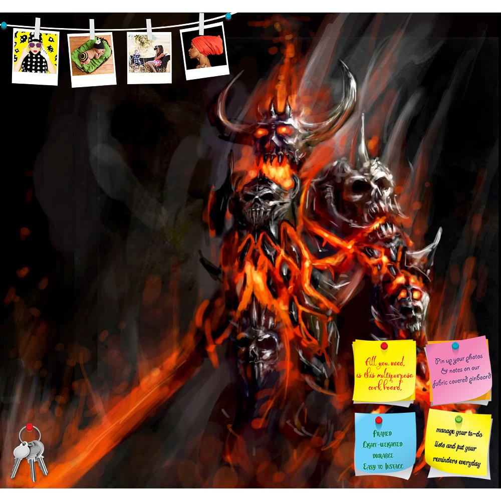 ArtzFolio Apocalyptic Flaming Doom Printed Bulletin Board Notice Pin Board Soft Board | Frameless-Bulletin Boards Frameless-AZSAO12155127BLB_FL_L-Image Code 5000850 Vishnu Image Folio Pvt Ltd, IC 5000850, ArtzFolio, Bulletin Boards Frameless, Fantasy, Fine Art Reprint, apocalyptic, flaming, doom, printed, bulletin, board, notice, pin, soft, frameless, bringer, hell, pin up board, push pin board, extra large cork board, big pin board, notice board, small bulletin board, cork board, wall notice board, giant c