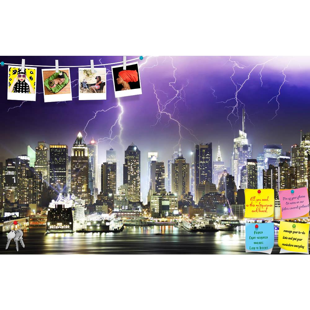 ArtzFolio Storm & Lightnings In New York City, USA Printed Bulletin Board Notice Pin Board Soft Board | Frameless-Bulletin Boards Frameless-AZSAO12170769BLB_FL_L-Image Code 5000856 Vishnu Image Folio Pvt Ltd, IC 5000856, ArtzFolio, Bulletin Boards Frameless, Places, Photography, storm, lightnings, in, new, york, city, usa, printed, bulletin, board, notice, pin, soft, frameless, night, lightning, america, architecture, beauty, building, business, cityscape, commercial, downtown, dramatic, east, empire, eveni