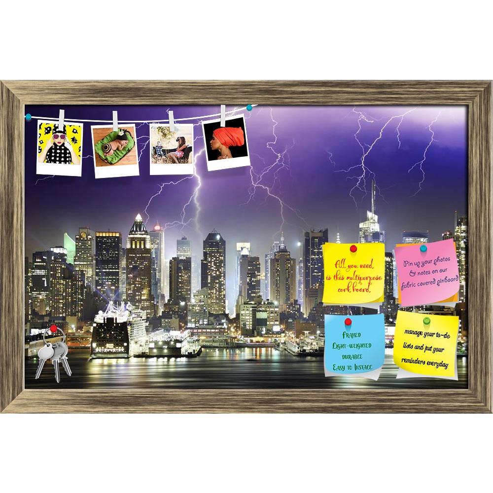 ArtzFolio Storm & Lightnings In New York City, USA Printed Bulletin Board Notice Pin Board Soft Board | Framed-Bulletin Boards Framed-AZSAO12170769BLB_FR_L-Image Code 5000856 Vishnu Image Folio Pvt Ltd, IC 5000856, ArtzFolio, Bulletin Boards Framed, Places, Photography, storm, lightnings, in, new, york, city, usa, printed, bulletin, board, notice, pin, soft, framed, night, lightning, america, architecture, beauty, building, business, cityscape, commercial, downtown, dramatic, east, empire, evening, famous, 