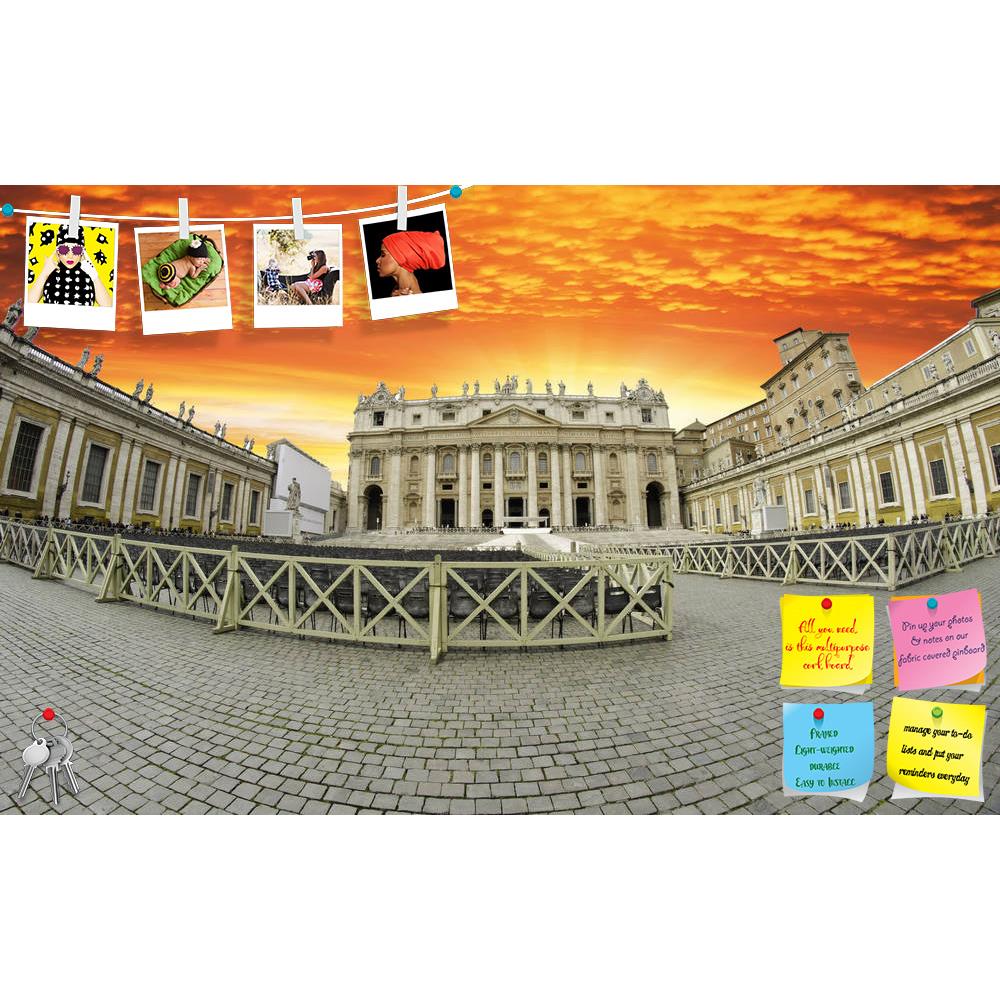 ArtzFolio Sunset Over Saint Peter's Square In Rome, Italy Printed Bulletin Board Notice Pin Board Soft Board | Frameless-Bulletin Boards Frameless-AZSAO12170823BLB_FL_L-Image Code 5000857 Vishnu Image Folio Pvt Ltd, IC 5000857, ArtzFolio, Bulletin Boards Frameless, Places, Photography, sunset, over, saint, peter's, square, in, rome, italy, printed, bulletin, board, notice, pin, soft, frameless, ancient, architecture, basilica, bernini, building, cathedral, catholic, christ, christian, church, city, colonnad