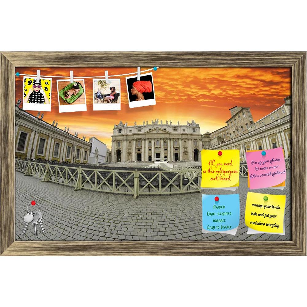 ArtzFolio Sunset Over Saint Peter's Square In Rome, Italy Printed Bulletin Board Notice Pin Board Soft Board | Framed-Bulletin Boards Framed-AZSAO12170823BLB_FR_L-Image Code 5000857 Vishnu Image Folio Pvt Ltd, IC 5000857, ArtzFolio, Bulletin Boards Framed, Places, Photography, sunset, over, saint, peter's, square, in, rome, italy, printed, bulletin, board, notice, pin, soft, framed, ancient, architecture, basilica, bernini, building, cathedral, catholic, christ, christian, church, city, colonnade, column, c