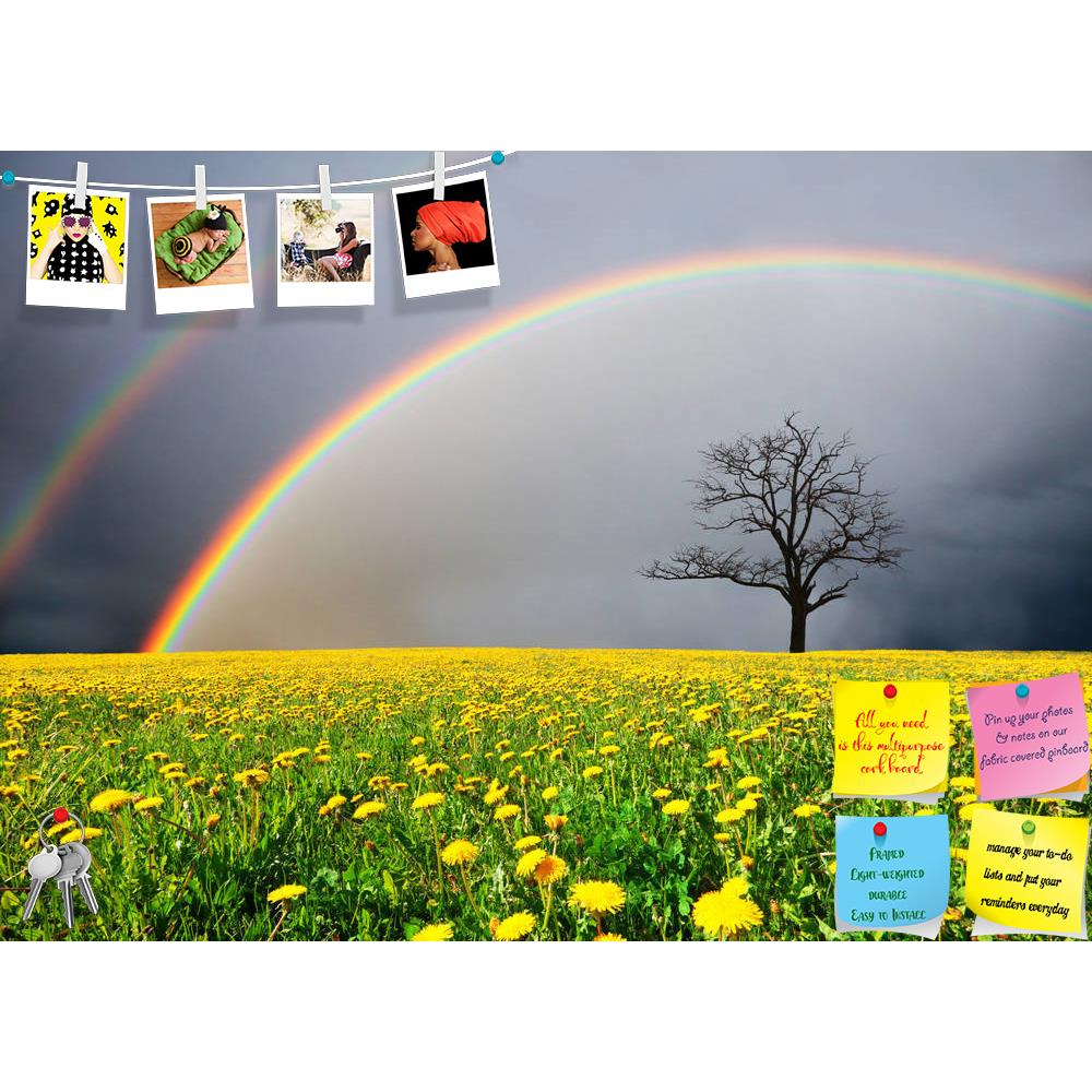 ArtzFolio Dandelion Field & Dead Tree Printed Bulletin Board Notice Pin Board Soft Board | Frameless-Bulletin Boards Frameless-AZSAO12188010BLB_FL_L-Image Code 5000863 Vishnu Image Folio Pvt Ltd, IC 5000863, ArtzFolio, Bulletin Boards Frameless, Floral, Landscapes, Photography, dandelion, field, dead, tree, printed, bulletin, board, notice, pin, soft, frameless, under, cloudy, sky, rainbow, agricultural, autumn, background, beautiful, blue, bright, clear, clouds, colorful, colour, colourful, country, countr