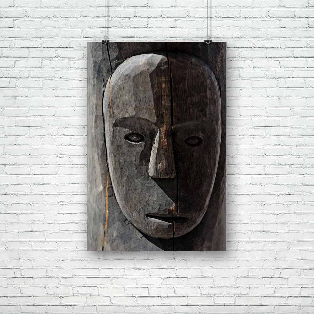 African Tribal Mask Unframed Paper Poster - Paper Posters Unframed - ArtzFolio.com