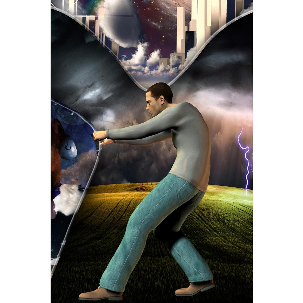 ArtzFolio Pulling Back The Curtain To Reveal The Other Unframed Paper Poster-Paper Posters Unframed-AZART12441699POS_UN_L-Image Code 5000892 Vishnu Image Folio Pvt Ltd, IC 5000892, ArtzFolio, Paper Posters Unframed, Abstract, Surrealism, Digital Art, pulling, back, the, curtain, to, reveal, other, unframed, paper, poster, wall, large, size, for, living, room, home, decoration, big, framed, decor, posters, pitaara, box, modern, art, with, frame, bedroom, amazonbasics, door, drawing, small, decorative, office