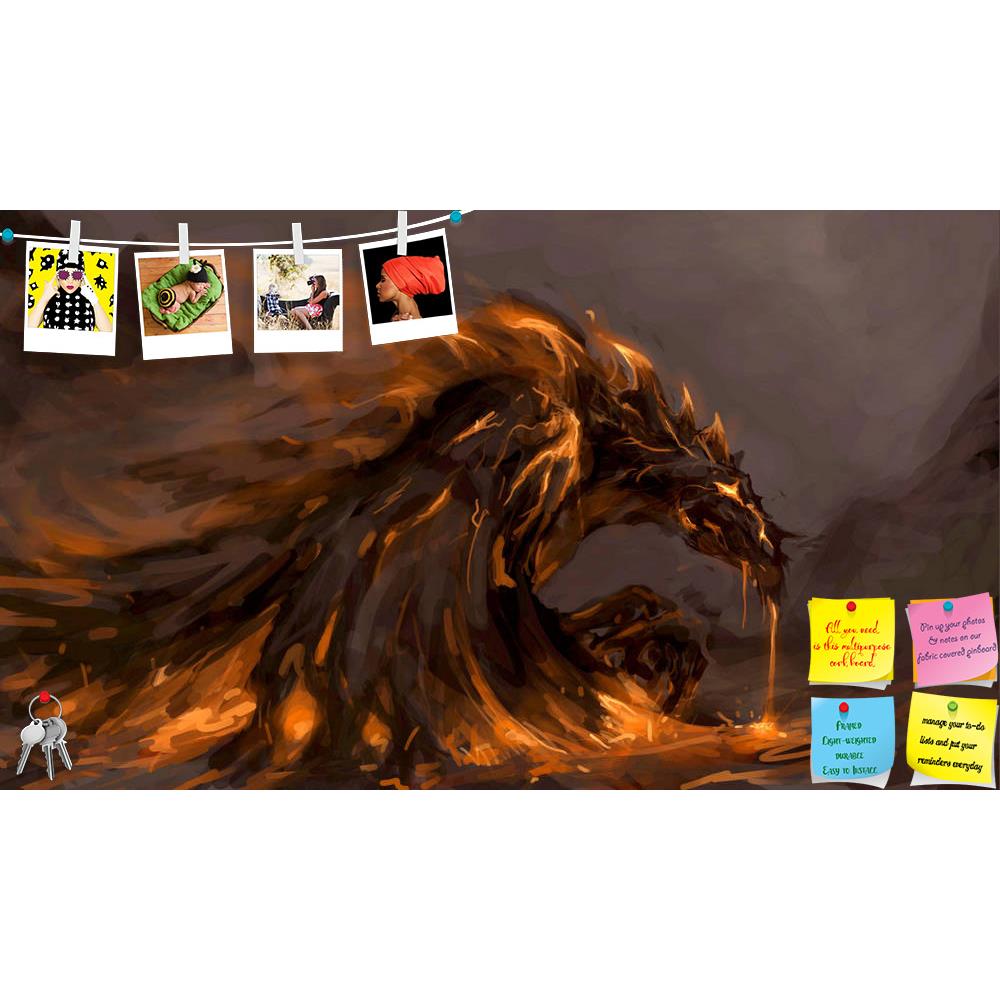 ArtzFolio Molten Rock Dragon Printed Bulletin Board Notice Pin Board Soft Board | Frameless-Bulletin Boards Frameless-AZSAO12442600BLB_FL_L-Image Code 5000895 Vishnu Image Folio Pvt Ltd, IC 5000895, ArtzFolio, Bulletin Boards Frameless, Fantasy, Fine Art Reprint, molten, rock, dragon, printed, bulletin, board, notice, pin, soft, frameless, rising, stones, pin up board, push pin board, extra large cork board, big pin board, notice board, small bulletin board, cork board, wall notice board, giant cork board, 