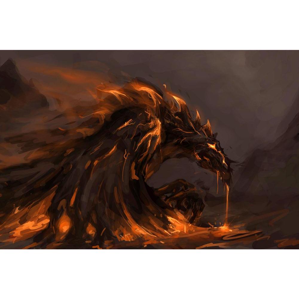 ArtzFolio Molten Rock Dragon Unframed Paper Poster-Paper Posters Unframed-AZART12442600POS_UN_L-Image Code 5000895 Vishnu Image Folio Pvt Ltd, IC 5000895, ArtzFolio, Paper Posters Unframed, Fantasy, Fine Art Reprint, molten, rock, dragon, unframed, paper, poster, wall, large, size, for, living, room, home, decoration, big, framed, decor, posters, pitaara, box, modern, art, with, frame, bedroom, amazonbasics, door, drawing, small, decorative, office, reception, multiple, friends, images, reprints, reprint, k