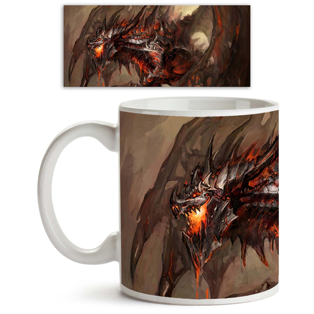 Armored Knight Dragon Ceramic Coffee Tea Mug Inside White-Coffee Mugs-MUG-IC 5000897 IC 5000897, Ancient, Animals, Art and Paintings, Astrology, Horoscope, Illustrations, Paintings, Signs and Symbols, Sun Signs, Symbols, Vintage, Zodiac, Metallic, armored, knight, dragon, ceramic, coffee, tea, mug, inside, white, demon, dragons, anger, angry, animal, apocalyptic, armor, art, bad, beast, bonfire, burning, burnt, claw, cooking, decoration, demonic, diabolic, doom, energy, evil, flaming, flying, heat, hell, ho