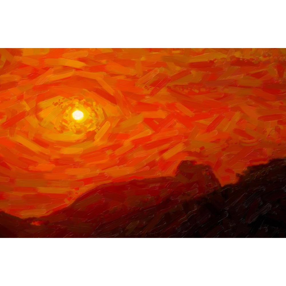 Red Sunset Canvas Painting Synthetic Frame-Paintings MDF Framing-AFF_FR-IC 5000907 IC 5000907, Abstract Expressionism, Abstracts, American, Ancient, Art and Paintings, Automobiles, Historical, Illustrations, Landscapes, Medieval, Nature, Paintings, Scenic, Semi Abstract, Signs, Signs and Symbols, Sunrises, Sunsets, Transportation, Travel, Vehicles, Vintage, Watercolour, red, sunset, canvas, painting, synthetic, frame, abstract, america, art, artistic, artwork, backdrop, background, beautiful, beauty, blue, 