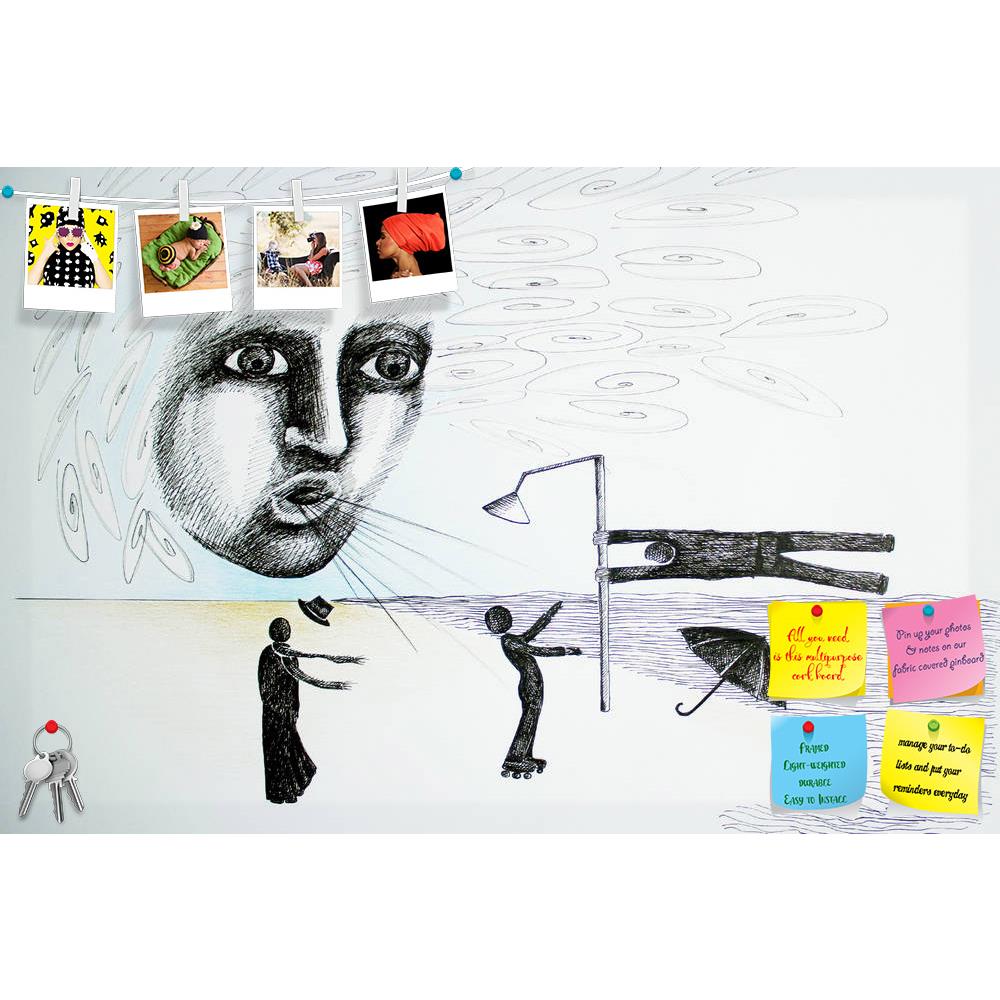 ArtzFolio Abstract Art D16 Printed Bulletin Board Notice Pin Board Soft Board | Frameless-Bulletin Boards Frameless-AZSAO12545292BLB_FL_L-Image Code 5000911 Vishnu Image Folio Pvt Ltd, IC 5000911, ArtzFolio, Bulletin Boards Frameless, Conceptual, Fine Art Reprint, abstract, art, d16, printed, bulletin, board, notice, pin, soft, frameless, photo, drawing, done, ink, pen, colored, pencils, pin up board, push pin board, extra large cork board, big pin board, notice board, small bulletin board, cork board, wall