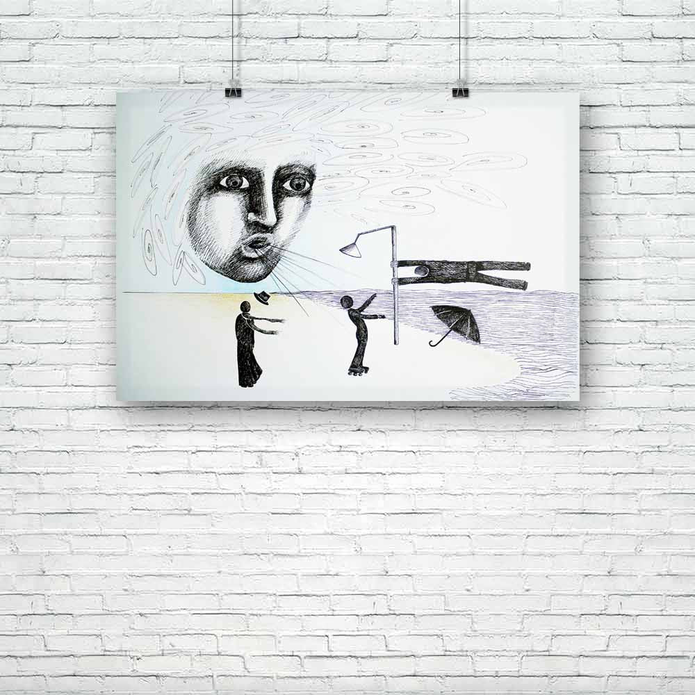 Abstract Art D13 Unframed Paper Poster-Paper Posters Unframed-POS_UN-IC 5000911 IC 5000911, Art and Paintings, Black, Black and White, Conceptual, Digital, Digital Art, Drawing, Graphic, Illustrations, People, Realism, Sketches, Surrealism, abstract, art, d13, unframed, paper, poster, artistic, artwork, color, concept, draw, element, face, funny, horizontal, idea, illustration, illustrative, imagination, imagine, ink, line, original, pen, pencil, picture, sketch, surreal, unique, artzfolio, posters, wall po
