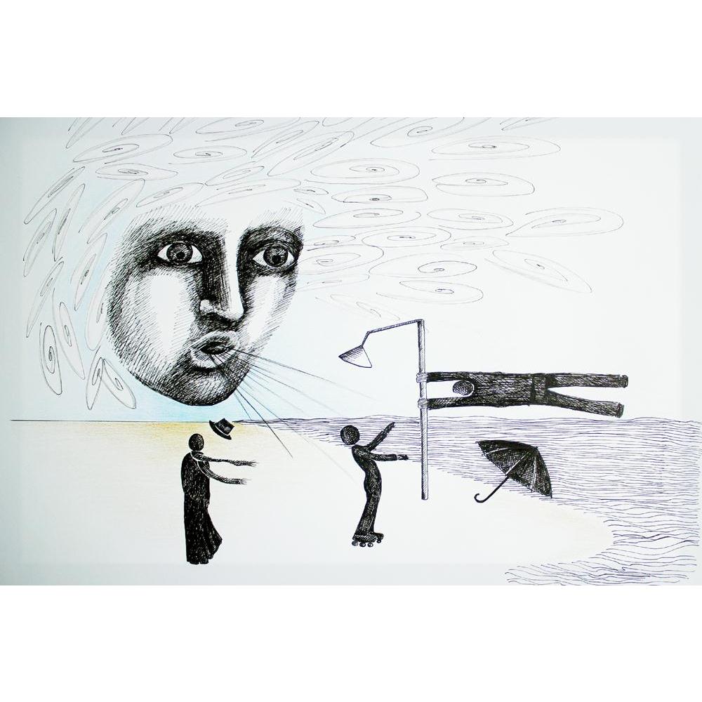 Abstract Art Canvas Painting Synthetic Frame - Paintings MDF Framing - ArtzFolio.com