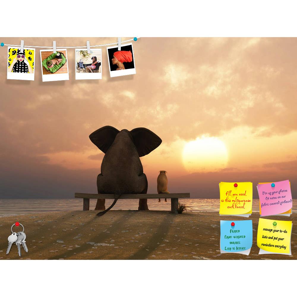 ArtzFolio Elephant & Dog D1 Printed Bulletin Board Notice Pin Board Soft Board | Frameless-Bulletin Boards Frameless-AZSAO12648419BLB_FL_L-Image Code 5000925 Vishnu Image Folio Pvt Ltd, IC 5000925, ArtzFolio, Bulletin Boards Frameless, Animals, Conceptual, Kids, Digital Art, elephant, dog, d1, printed, bulletin, board, notice, pin, soft, frameless, sit, summer, beach, pin up board, push pin board, extra large cork board, big pin board, notice board, small bulletin board, cork board, wall notice board, giant