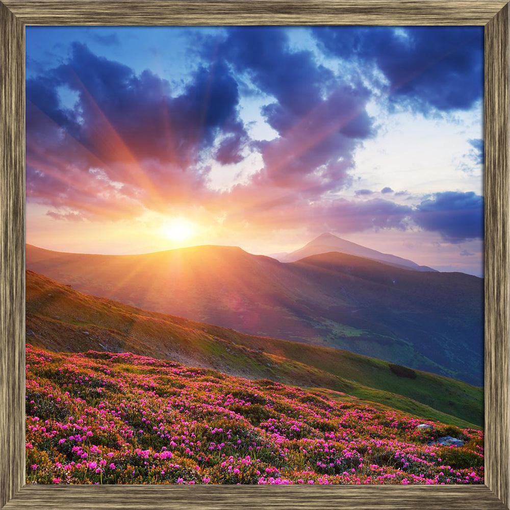Pitaara Box Spring Landscape D2 Canvas Painting Synthetic Frame-Paintings Synthetic Framing-PBART12654803AFF_FW_L-Image Code 5000927 Vishnu Image Folio Pvt Ltd, IC 5000927, Pitaara Box, Paintings Synthetic Framing, Landscapes, Photography, spring, landscape, d2, canvas, painting, synthetic, frame, mountains, flower, rhododendron, sky, cloud, sun, decline, dawn, grass, solar, beam, plant, flora, nature, mountain, stone, background, beautiful, climate, color, country, countryside, dusk, ecology, environment, 
