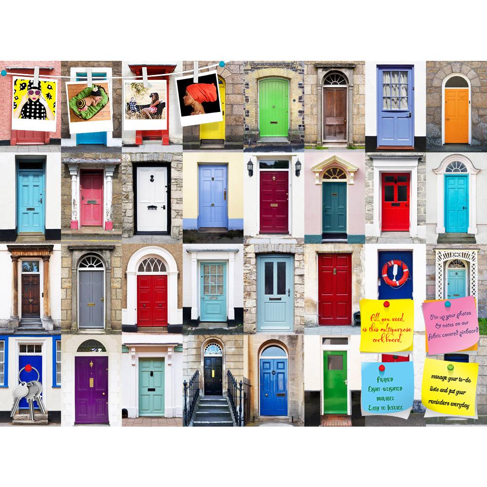 ArtzFolio Colourful Doors D1 Printed Bulletin Board Notice Pin Board Soft Board | Frameless-Bulletin Boards Frameless-AZSAO12659048BLB_FL_L-Image Code 5000929 Vishnu Image Folio Pvt Ltd, IC 5000929, ArtzFolio, Bulletin Boards Frameless, Places, Photography, colourful, doors, d1, printed, bulletin, board, notice, pin, soft, frameless, a, photo, collage, 32, front, houses, homes, pin up board, push pin board, extra large cork board, big pin board, notice board, small bulletin board, cork board, wall notice bo