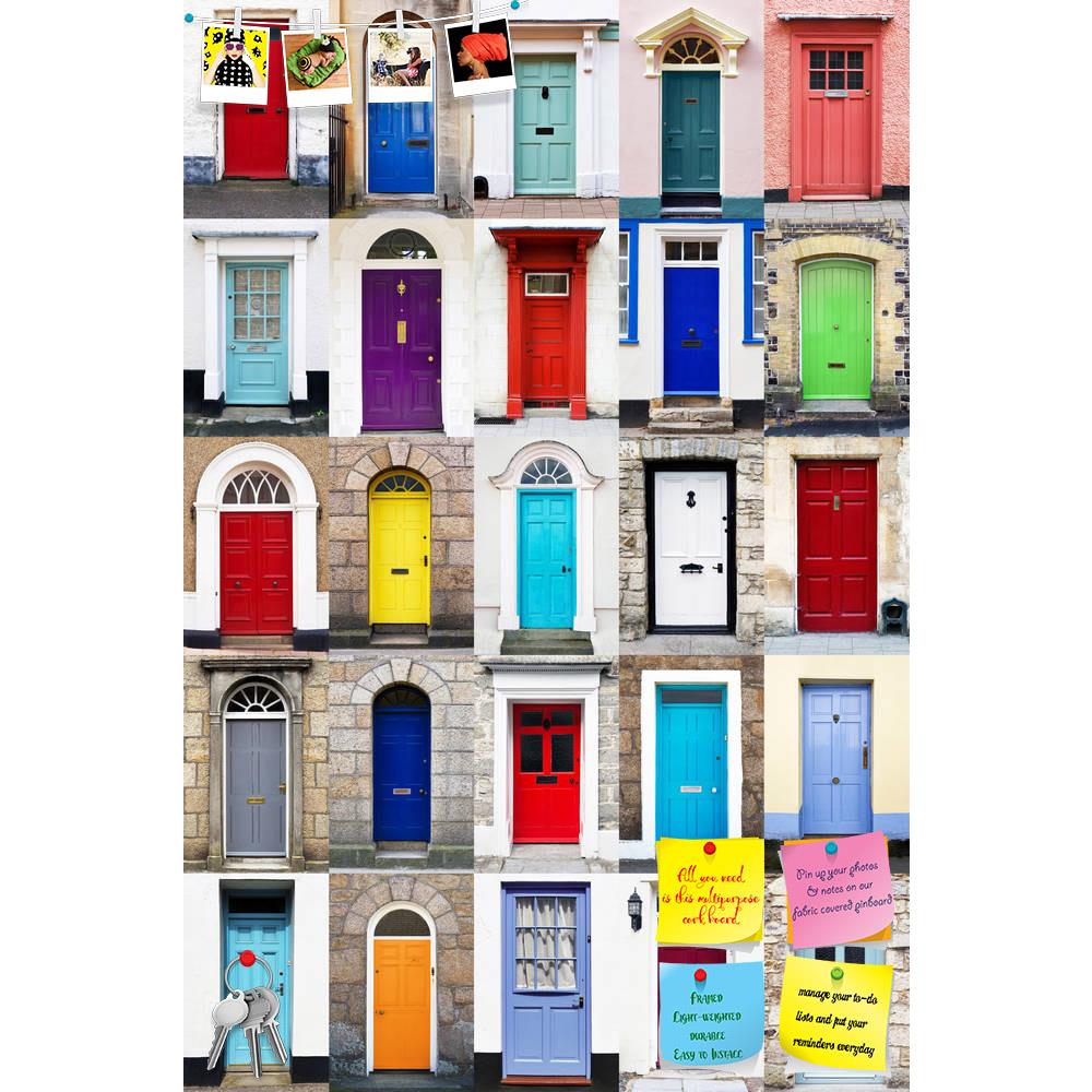 ArtzFolio Colourful Doors D2 Printed Bulletin Board Notice Pin Board Soft Board | Frameless-Bulletin Boards Frameless-AZSAO12659063BLB_FL_L-Image Code 5000930 Vishnu Image Folio Pvt Ltd, IC 5000930, ArtzFolio, Bulletin Boards Frameless, Places, Photography, colourful, doors, d2, printed, bulletin, board, notice, pin, soft, frameless, a, photo, collage, 25, front, houses, homes, pin up board, push pin board, extra large cork board, big pin board, notice board, small bulletin board, cork board, wall notice bo