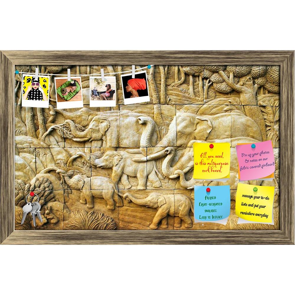 ArtzFolio Elephant D2 Printed Bulletin Board Notice Pin Board Soft Board | Framed-Bulletin Boards Framed-AZSAO12673924BLB_FR_L-Image Code 5000934 Vishnu Image Folio Pvt Ltd, IC 5000934, ArtzFolio, Bulletin Boards Framed, Traditional, Photography, elephant, d2, printed, bulletin, board, notice, pin, soft, framed, carved, stone, wall, pin up board, push pin board, extra large cork board, big pin board, notice board, small bulletin board, cork board, wall notice board, giant cork board, bulletin board, office 