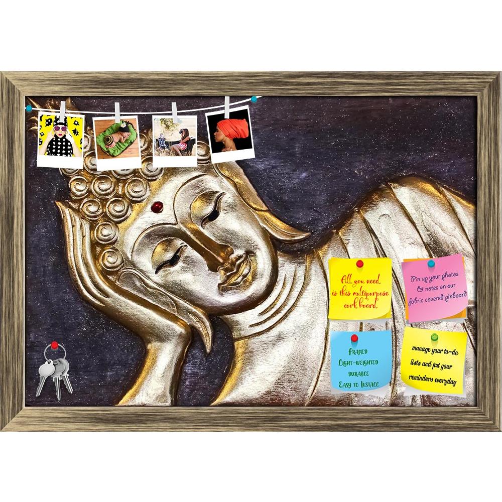 ArtzFolio The Golden Buddha Printed Bulletin Board Notice Pin Board Soft Board | Framed-Bulletin Boards Framed-AZSAO12756040BLB_FR_L-Image Code 5000946 Vishnu Image Folio Pvt Ltd, IC 5000946, ArtzFolio, Bulletin Boards Framed, Religious, Photography, the, golden, buddha, printed, bulletin, board, notice, pin, soft, framed, wood, floor, pin up board, push pin board, extra large cork board, big pin board, notice board, small bulletin board, cork board, wall notice board, giant cork board, bulletin board, offi