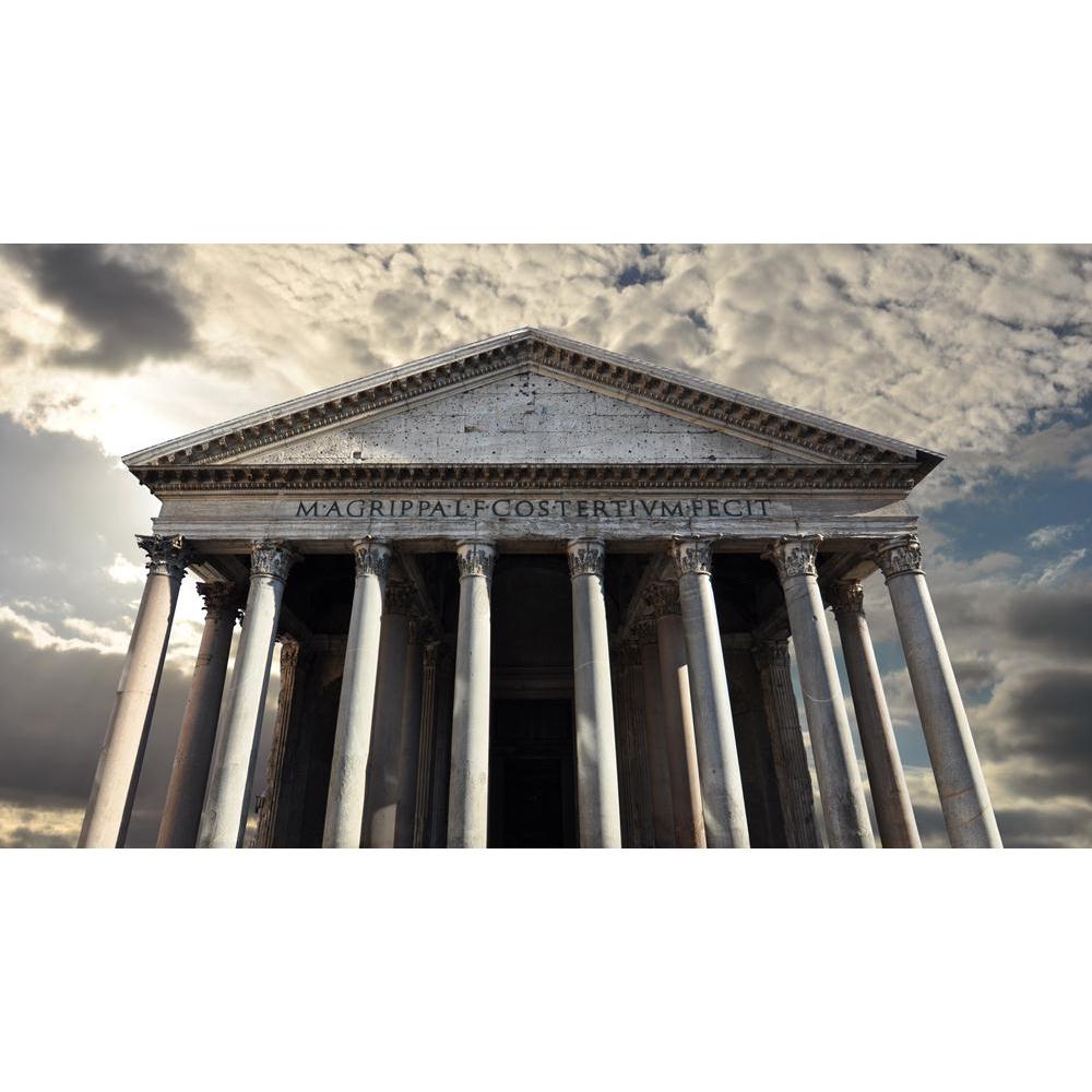 Pantheon Roman Temple To The Gods Of Ancient Rome Canvas Painting Synthetic Frame-Paintings MDF Framing-AFF_FR-IC 5000950 IC 5000950, Ancient, Architecture, Art and Paintings, Automobiles, Historical, Italian, Landmarks, Marble, Marble and Stone, Medieval, Places, Religion, Religious, Signs and Symbols, Symbols, Transportation, Travel, Vehicles, Vintage, pantheon, roman, temple, to, the, gods, of, rome, canvas, painting, synthetic, frame, antiquity, archeology, art, big, bold, building, capital, church, civ