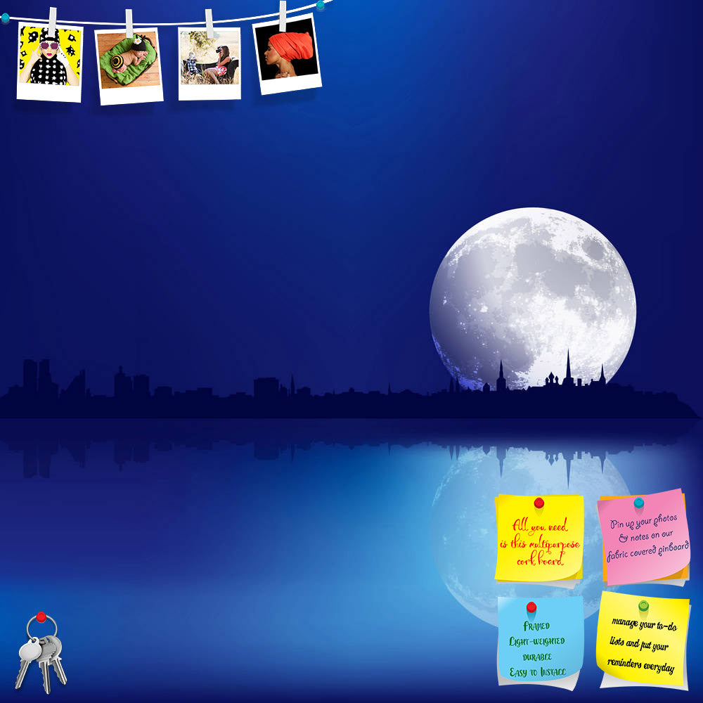 ArtzFolio Tallinn & Moon Printed Bulletin Board Notice Pin Board Soft Board | Frameless-Bulletin Boards Frameless-AZSAO12837553BLB_FL_L-Image Code 5000961 Vishnu Image Folio Pvt Ltd, IC 5000961, ArtzFolio, Bulletin Boards Frameless, Landscapes, Digital Art, tallinn, moon, printed, bulletin, board, notice, pin, soft, frameless, abstract, background, silhouette, planet, concept, moonlight, building, skyline, city, cityscape, skyscraper, black, sky, architecture, horizon, reflection, graphic, urban, line, towe