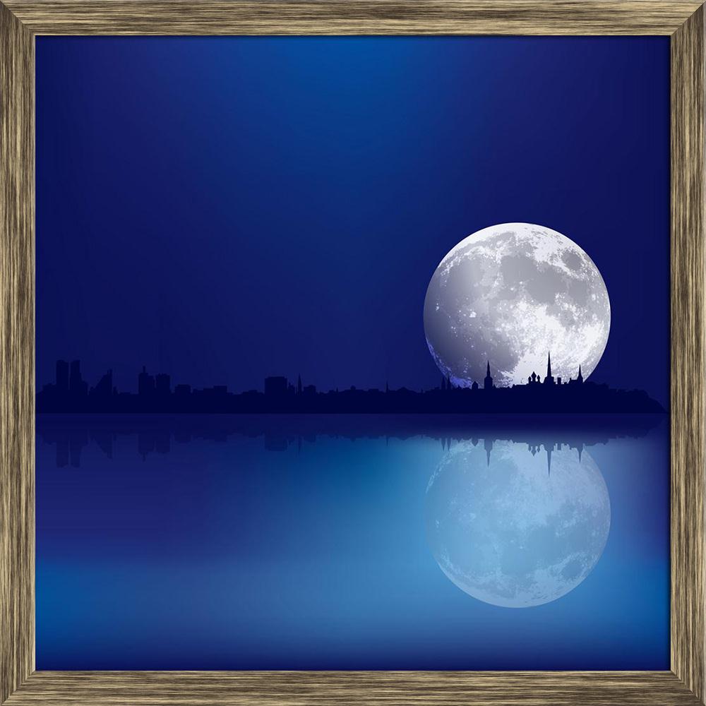 Pitaara Box Tallinn & Moon Canvas Painting Synthetic Frame-Paintings Synthetic Framing-PBART12837553AFF_FW_L-Image Code 5000961 Vishnu Image Folio Pvt Ltd, IC 5000961, Pitaara Box, Paintings Synthetic Framing, Landscapes, Digital Art, tallinn, moon, canvas, painting, synthetic, frame, abstract, background, silhouette, planet, concept, moonlight, building, skyline, city, cityscape, skyscraper, black, sky, architecture, horizon, reflection, graphic, urban, line, tower, outline, shadow, nobody, night, exterior