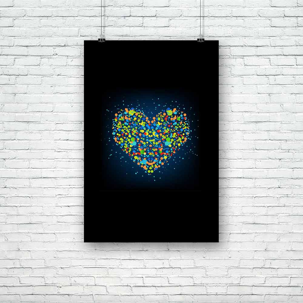 Colorful Heart Unframed Paper Poster-Paper Posters Unframed-POS_UN-IC 5000964 IC 5000964, Abstract Expressionism, Abstracts, Art and Paintings, Circle, Decorative, Digital, Digital Art, Geometric Abstraction, Graphic, Hearts, Illustrations, Love, Modern Art, Semi Abstract, Signs, Signs and Symbols, Space, colorful, heart, unframed, paper, poster, abstract, abstraction, art, backdrop, background, ball, banner, blank, bright, bubble, celebrate, clean, color, composition, concept, cool, copy, cover, creative, 