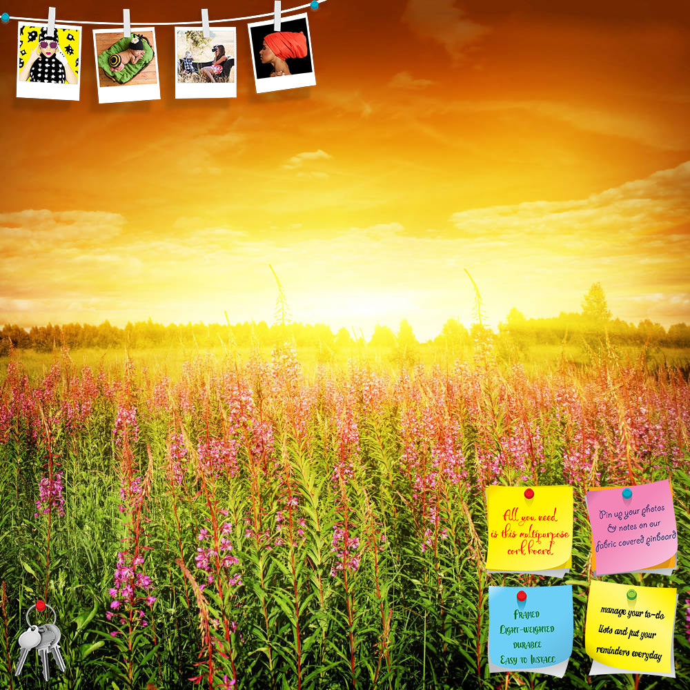 ArtzFolio Bright Sunset & Flower Field Printed Bulletin Board Notice Pin Board Soft Board | Frameless-Bulletin Boards Frameless-AZSAO12903093BLB_FL_L-Image Code 5000981 Vishnu Image Folio Pvt Ltd, IC 5000981, ArtzFolio, Bulletin Boards Frameless, Landscapes, Photography, bright, sunset, flower, field, printed, bulletin, board, notice, pin, soft, frameless, beautiful, blue, cloud, cloudscape, color, dark, day, dusk, environment, fireweed, freedom, grass, green, herb, hill, horizon, idyllic, land, landscape, 