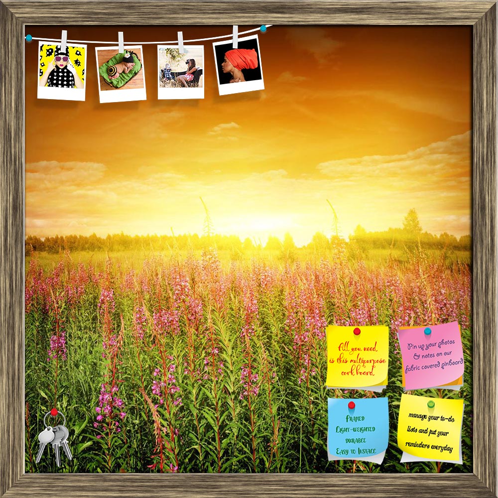 ArtzFolio Bright Sunset & Flower Field Printed Bulletin Board Notice Pin Board Soft Board | Framed-Bulletin Boards Framed-AZSAO12903093BLB_FR_L-Image Code 5000981 Vishnu Image Folio Pvt Ltd, IC 5000981, ArtzFolio, Bulletin Boards Framed, Landscapes, Photography, bright, sunset, flower, field, printed, bulletin, board, notice, pin, soft, framed, beautiful, blue, cloud, cloudscape, color, dark, day, dusk, environment, fireweed, freedom, grass, green, herb, hill, horizon, idyllic, land, landscape, lawn, light,