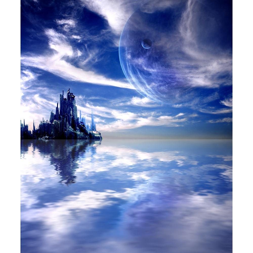 Landscape In Fantasy Planet Canvas Painting Synthetic Frame-Paintings MDF Framing-AFF_FR-IC 5000984 IC 5000984, Astronomy, Collages, Cosmology, Fantasy, Landscapes, Mountains, Scenic, Science Fiction, Space, Stars, Sunrises, Sunsets, landscape, in, planet, canvas, painting, synthetic, frame, alien, astral, away, backdrop, celestial, cosmos, dark, deep, distant, dream, far, fiction, fictional, futuristic, illusion, imagination, infinity, lake, magic, majestic, mountain, mystery, nobody, rock, scifi, sky, sor