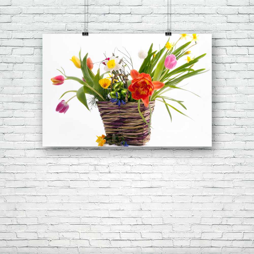 Easter Arrangement Unframed Paper Poster-Paper Posters Unframed-POS_UN-IC 5000990 IC 5000990, Black and White, Botanical, Floral, Flowers, Holidays, Nature, Scenic, Seasons, White, easter, arrangement, unframed, paper, poster, background, basket, beautiful, beauty, bloom, blooming, blossom, botany, bouquet, bud, bunch, colorful, composition, daffodil, decor, decoration, egg, flora, flower, fresh, freshness, green, holiday, hyacinth, narcissus, nobody, plant, season, spring, still, tulip, artzfolio, posters,