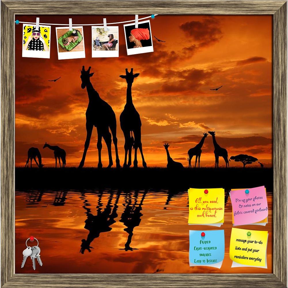 ArtzFolio Two Giraffes D1 Printed Bulletin Board Notice Pin Board Soft Board | Framed-Bulletin Boards Framed-AZSAO13007103BLB_FR_L-Image Code 5000992 Vishnu Image Folio Pvt Ltd, IC 5000992, ArtzFolio, Bulletin Boards Framed, Animals, Photography, two, giraffes, d1, printed, bulletin, board, notice, pin, soft, framed, sunset, pin up board, push pin board, extra large cork board, big pin board, notice board, small bulletin board, cork board, wall notice board, giant cork board, bulletin board, office notice b