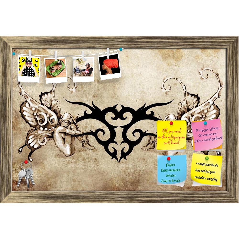 ArtzFolio Tattoo Art Tribal With Two Nymphs Printed Bulletin Board Notice Pin Board Soft Board | Framed-Bulletin Boards Framed-AZSAO13028712BLB_FR_L-Image Code 5001002 Vishnu Image Folio Pvt Ltd, IC 5001002, ArtzFolio, Bulletin Boards Framed, Vintage, Fine Art Reprint, tattoo, art, tribal, with, two, nymphs, printed, bulletin, board, notice, pin, soft, framed, design, paper, pin up board, push pin board, extra large cork board, big pin board, notice board, small bulletin board, cork board, wall notice board