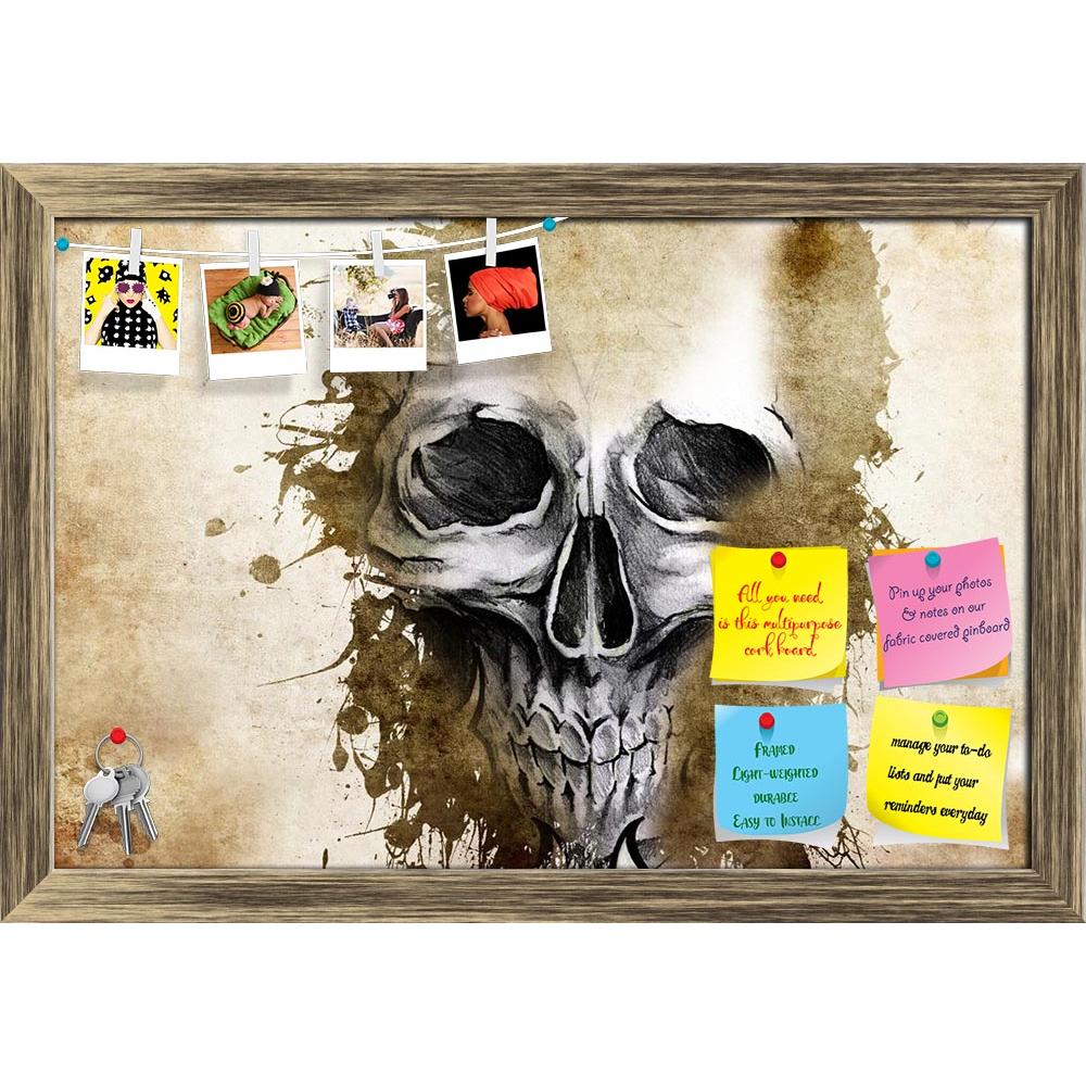 ArtzFolio Tattoo Evil Design With Skull Printed Bulletin Board Notice Pin Board Soft Board | Framed-Bulletin Boards Framed-AZSAO13028718BLB_FR_L-Image Code 5001004 Vishnu Image Folio Pvt Ltd, IC 5001004, ArtzFolio, Bulletin Boards Framed, Conceptual, Vintage, Fine Art Reprint, tattoo, evil, design, with, skull, printed, bulletin, board, notice, pin, soft, framed, antique, paper, pin up board, push pin board, extra large cork board, big pin board, notice board, small bulletin board, cork board, wall notice b