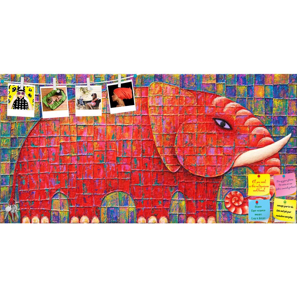 ArtzFolio Red Elephant D1 Printed Bulletin Board Notice Pin Board Soft Board | Frameless-Bulletin Boards Frameless-AZSAO13035794BLB_FL_L-Image Code 5001006 Vishnu Image Folio Pvt Ltd, IC 5001006, ArtzFolio, Bulletin Boards Frameless, Animals, Kids, Fine Art Reprint, red, elephant, d1, printed, bulletin, board, notice, pin, soft, frameless, 2008, original, acrylic, painting, canvas, pin up board, push pin board, extra large cork board, big pin board, notice board, small bulletin board, cork board, wall notic