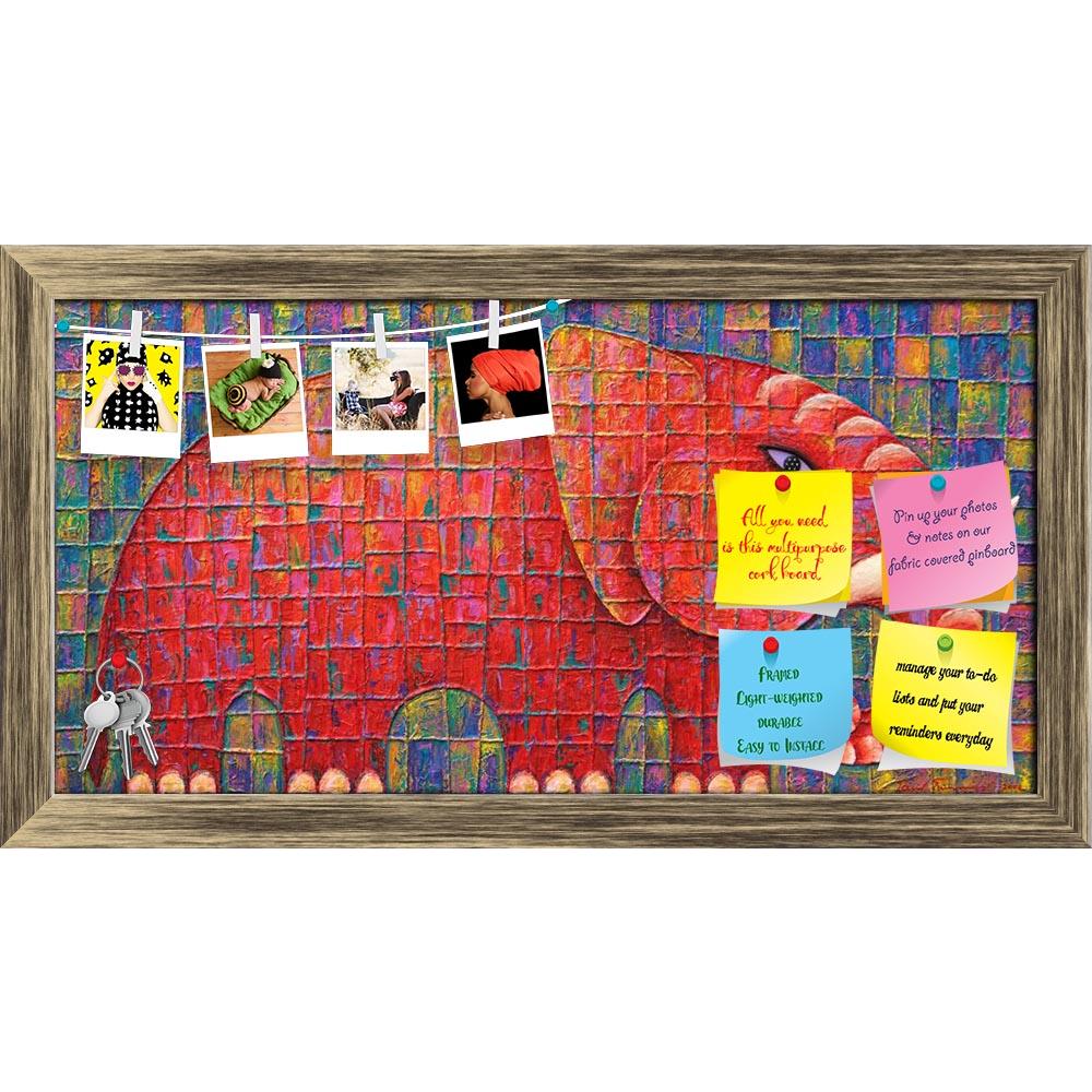 ArtzFolio Red Elephant D1 Printed Bulletin Board Notice Pin Board Soft Board | Framed-Bulletin Boards Framed-AZSAO13035794BLB_FR_L-Image Code 5001006 Vishnu Image Folio Pvt Ltd, IC 5001006, ArtzFolio, Bulletin Boards Framed, Animals, Kids, Fine Art Reprint, red, elephant, d1, printed, bulletin, board, notice, pin, soft, framed, 2008, original, acrylic, painting, canvas, pin up board, push pin board, extra large cork board, big pin board, notice board, small bulletin board, cork board, wall notice board, gia