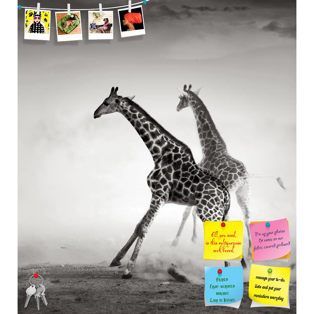 ArtzFolio Giraffes On The Run Printed Bulletin Board Notice Pin Board Soft Board | Frameless-Bulletin Boards Frameless-AZSAO13056423BLB_FL_L-Image Code 5001016 Vishnu Image Folio Pvt Ltd, IC 5001016, ArtzFolio, Bulletin Boards Frameless, Animals, Photography, giraffes, on, the, run, printed, bulletin, board, notice, pin, soft, frameless, artistic, processing, pin up board, push pin board, extra large cork board, big pin board, notice board, small bulletin board, cork board, wall notice board, giant cork boa