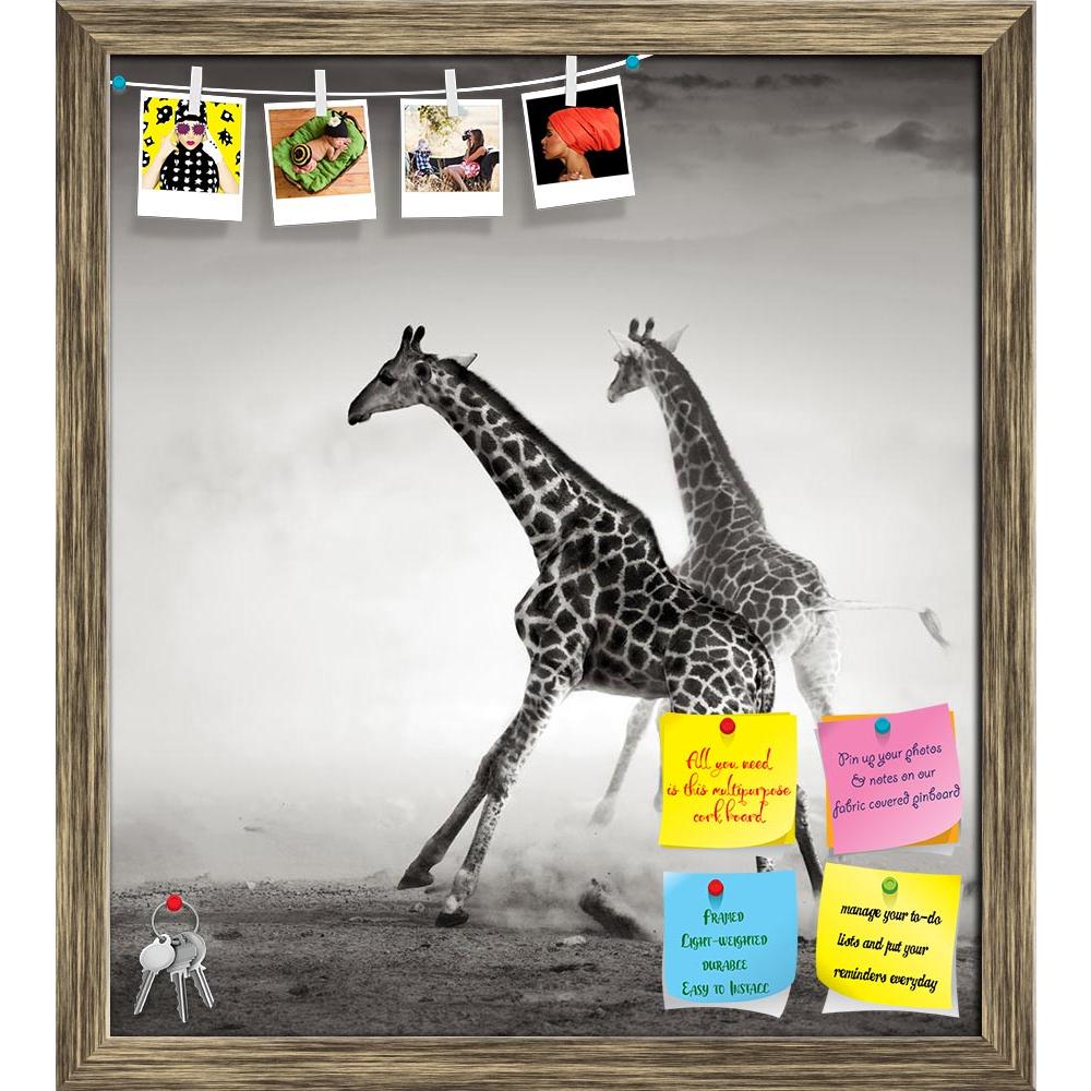 ArtzFolio Giraffes On The Run Printed Bulletin Board Notice Pin Board Soft Board | Framed-Bulletin Boards Framed-AZSAO13056423BLB_FR_L-Image Code 5001016 Vishnu Image Folio Pvt Ltd, IC 5001016, ArtzFolio, Bulletin Boards Framed, Animals, Photography, giraffes, on, the, run, printed, bulletin, board, notice, pin, soft, framed, artistic, processing, pin up board, push pin board, extra large cork board, big pin board, notice board, small bulletin board, cork board, wall notice board, giant cork board, bulletin