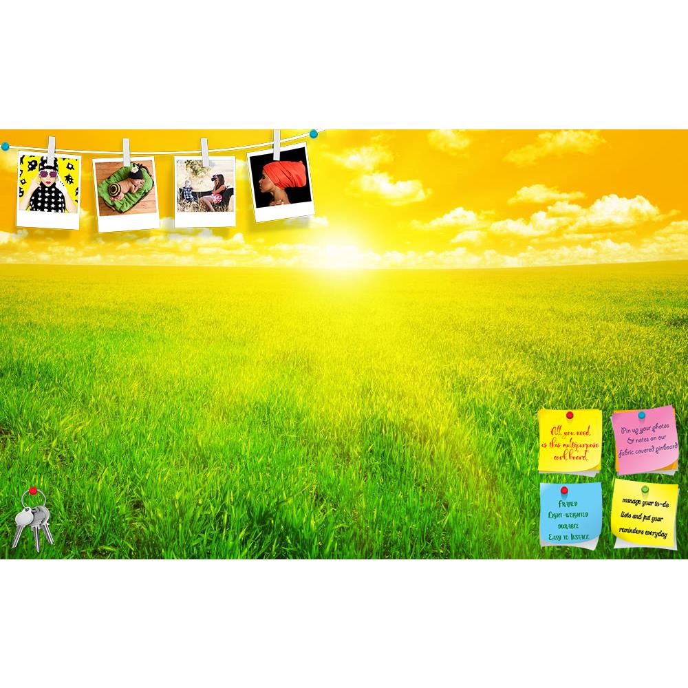 ArtzFolio Sunset On A Spring Field Printed Bulletin Board Notice Pin Board Soft Board | Frameless-Bulletin Boards Frameless-AZSAO13059474BLB_FL_L-Image Code 5001021 Vishnu Image Folio Pvt Ltd, IC 5001021, ArtzFolio, Bulletin Boards Frameless, Landscapes, Photography, sunset, on, a, spring, field, printed, bulletin, board, notice, pin, soft, frameless, agriculture, autumn, background, beam, beautiful, blue, bright, cloud, cloudy, country, day, evening, fall, fields, floral, flower, grass, grassland, grass-la