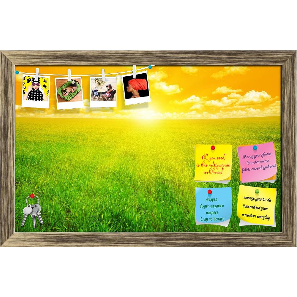 ArtzFolio Sunset On A Spring Field Printed Bulletin Board Notice Pin Board Soft Board | Framed-Bulletin Boards Framed-AZSAO13059474BLB_FR_L-Image Code 5001021 Vishnu Image Folio Pvt Ltd, IC 5001021, ArtzFolio, Bulletin Boards Framed, Landscapes, Photography, sunset, on, a, spring, field, printed, bulletin, board, notice, pin, soft, framed, agriculture, autumn, background, beam, beautiful, blue, bright, cloud, cloudy, country, day, evening, fall, fields, floral, flower, grass, grassland, grass-land, green, h