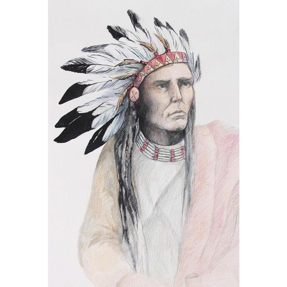 ArtzFolio American Indian With Feathers Unframed Paper Poster-Paper Posters Unframed-AZART13072018POS_UN_L-Image Code 5001022 Vishnu Image Folio Pvt Ltd, IC 5001022, ArtzFolio, Paper Posters Unframed, Portraits, Fine Art Reprint, american, indian, with, feathers, unframed, paper, poster, wall, large, size, for, living, room, home, decoration, big, framed, decor, posters, pitaara, box, modern, art, frame, bedroom, amazonbasics, door, drawing, small, decorative, office, reception, multiple, friends, images, r