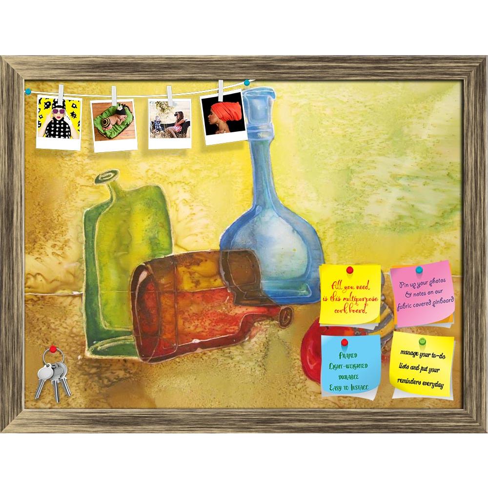 ArtzFolio Colourful Pottery Printed Bulletin Board Notice Pin Board Soft Board | Framed-Bulletin Boards Framed-AZSAO13102843BLB_FR_L-Image Code 5001029 Vishnu Image Folio Pvt Ltd, IC 5001029, ArtzFolio, Bulletin Boards Framed, Food & Beverage, Still Life, Fine Art Reprint, colourful, pottery, printed, bulletin, board, notice, pin, soft, framed, painting, glass, bottles, watercolor, silk, yellow, colorful, pin up board, push pin board, extra large cork board, big pin board, notice board, small bulletin board