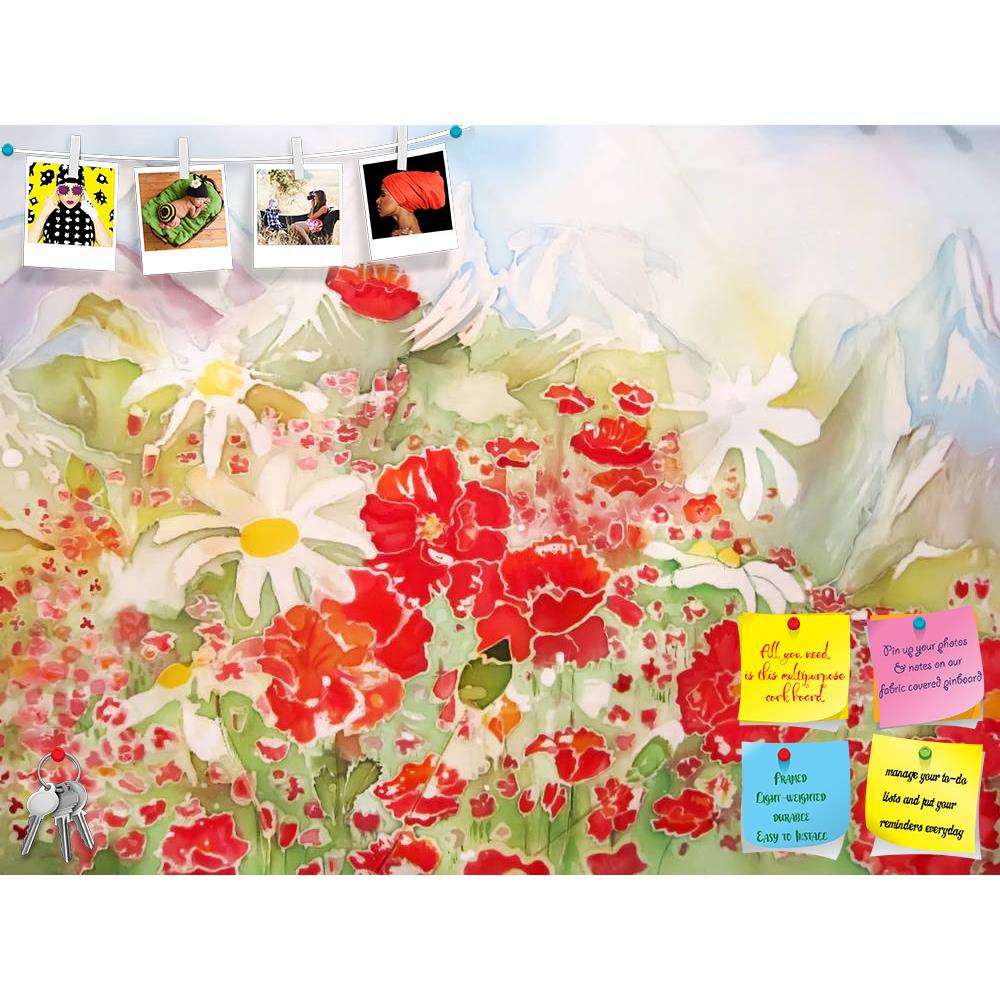 ArtzFolio Red Puppy Flowers & White Chamomile Printed Bulletin Board Notice Pin Board Soft Board | Frameless-Bulletin Boards Frameless-AZSAO13102846BLB_FL_L-Image Code 5001031 Vishnu Image Folio Pvt Ltd, IC 5001031, ArtzFolio, Bulletin Boards Frameless, Floral, Fine Art Reprint, red, puppy, flowers, white, chamomile, printed, bulletin, board, notice, pin, soft, frameless, abstract, painting, pin up board, push pin board, extra large cork board, big pin board, notice board, small bulletin board, cork board, 