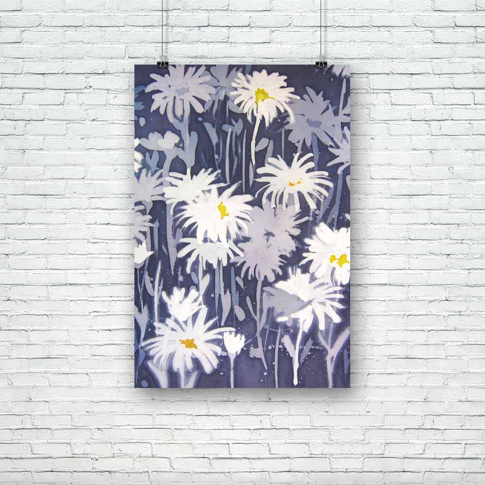 Chamomile Flowers Unframed Paper Poster-Paper Posters Unframed-POS_UN-IC 5001033 IC 5001033, Abstract Expressionism, Abstracts, Art and Paintings, Black and White, Botanical, Floral, Flowers, Modern Art, Nature, Paintings, Patterns, Semi Abstract, Signs, Signs and Symbols, White, chamomile, unframed, paper, poster, abstract, art, artistic, background, batik, blue, creation, design, modern, painting, pattern, silk, artzfolio, posters, wall posters, posters for room, posters for room decoration, office poster