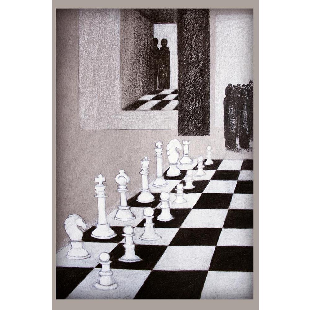 ArtzFolio Chess & Stylized People That Observing The Move Unframed Paper Poster-Paper Posters Unframed-AZART13127737POS_UN_L-Image Code 5001037 Vishnu Image Folio Pvt Ltd, IC 5001037, ArtzFolio, Paper Posters Unframed, Conceptual, Fine Art Reprint, chess, stylized, people, that, observing, the, move, unframed, paper, poster, wall, large, size, for, living, room, home, decoration, big, framed, decor, posters, pitaara, box, modern, art, with, frame, bedroom, amazonbasics, door, drawing, small, decorative, off