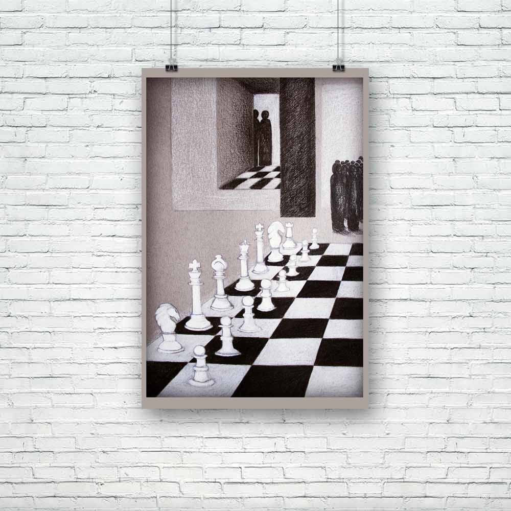 Chess & Stylized People That Observing The Move Unframed Paper Poster-Paper Posters Unframed-POS_UN-IC 5001037 IC 5001037, Black, Black and White, Drawing, Illustrations, People, Perspective, Sports, White, chess, stylized, that, observing, the, move, unframed, paper, poster, detail, figure, game, handcraft, illustration, illustrative, pastel, pen, picture, play, strategy, technique, texture, unique, artzfolio, posters, wall posters, posters for room, posters for room decoration, office poster, door poster,