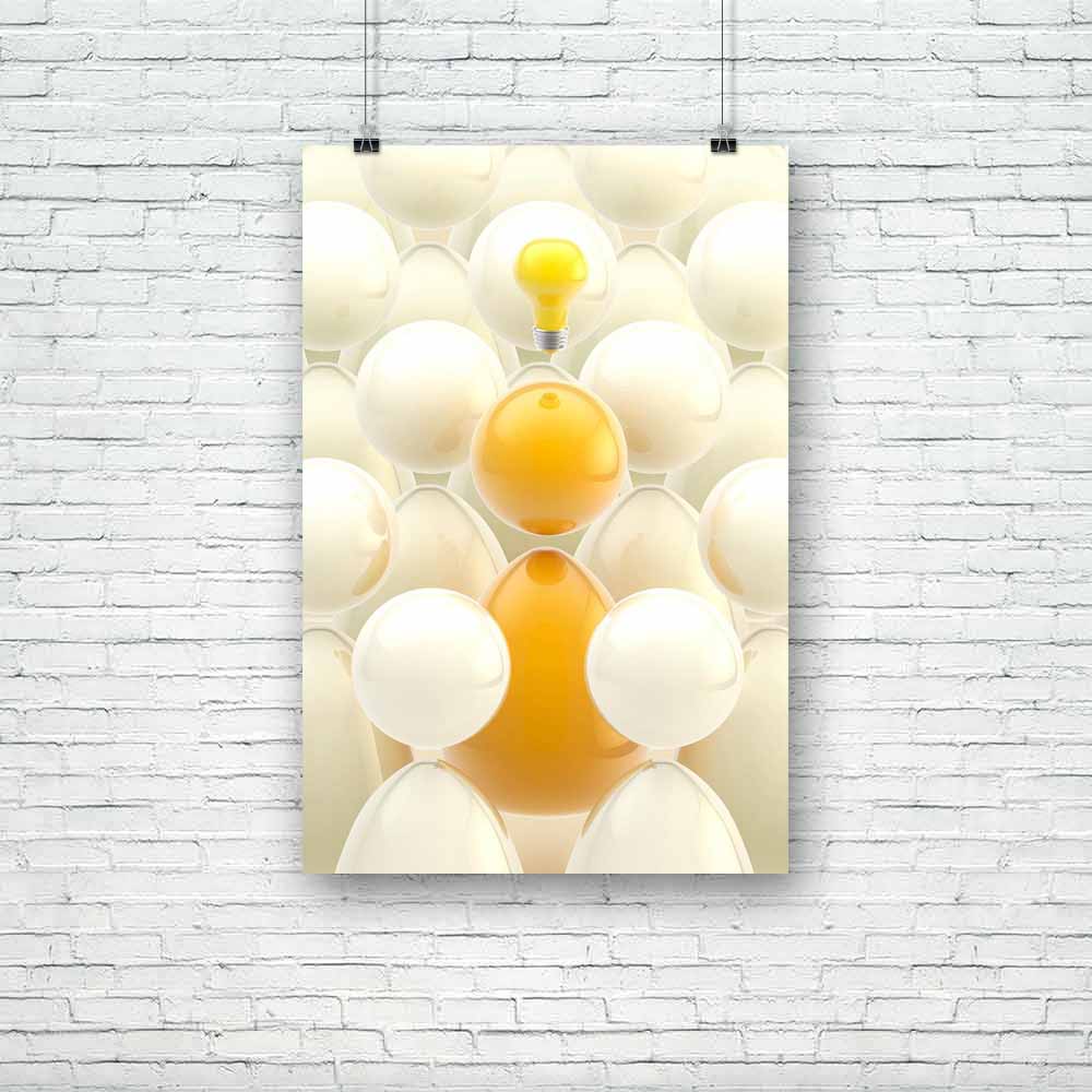 Generating Ideas One Bright Mind In A Crowd Unframed Paper Poster-Paper Posters Unframed-POS_UN-IC 5001043 IC 5001043, Abstract Expressionism, Abstracts, Black and White, Business, Illustrations, Inspirational, Motivation, Motivational, People, Semi Abstract, Signs and Symbols, Symbols, White, generating, ideas, one, bright, mind, in, a, crowd, unframed, paper, poster, abstract, background, boss, bulb, businessman, ceo, concept, connection, corporate, creative, creativity, different, genius, group, human, i