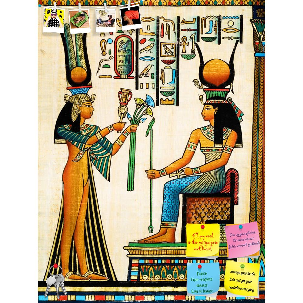 ArtzFolio Egyptian Queen Nefertari Making An Offering To Isis D1 Printed Bulletin Board Notice Pin Board Soft Board | Frameless-Bulletin Boards Frameless-AZSAO13177082BLB_FL_L-Image Code 5001047 Vishnu Image Folio Pvt Ltd, IC 5001047, ArtzFolio, Bulletin Boards Frameless, Historical, Vintage, Fine Art Reprint, egyptian, queen, nefertari, making, an, offering, to, isis, d1, printed, bulletin, board, notice, pin, soft, frameless, papyrus, depicting, pin up board, push pin board, extra large cork board, big pi
