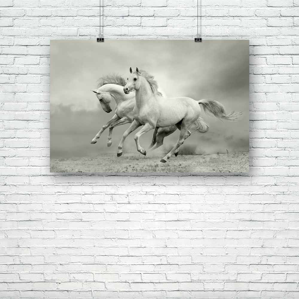 Horses In Summer Unframed Paper Poster-Paper Posters Unframed-POS_UN-IC 5001050 IC 5001050, Art and Paintings, Black, Black and White, Nature, Scenic, White, horses, in, summer, unframed, paper, poster, horse, and, galloping, running, beast, bw, danger, dust, emotions, equestrian, equine, farm, fast, fastest, fear, fight, force, forward, free, freedom, gallop, gray, grey, ground, group, herd, hoof, hoofed, isolated, jump, light, male, mane, motion, moving, power, run, runner, sand, silver, speed, stallion, 