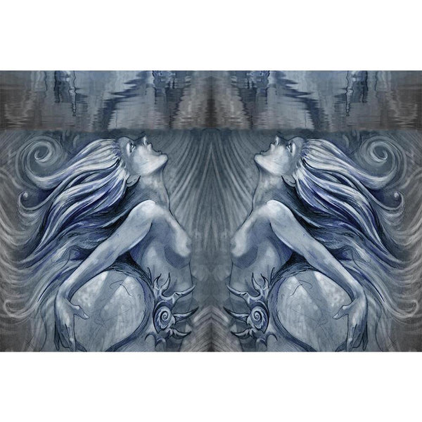 Mermaid D2 Unframed Paper Poster-Paper Posters Unframed-POS_UN-IC 5001055 IC 5001055, Adult, Art and Paintings, Fantasy, Illustrations, Mermaid, Nudes, Signs and Symbols, Symbols, d2, unframed, paper, wall, poster, siren, art, attractive, beautiful, blue, creature, diving, dream, elf, face, fairy, female, fish, fresh, girl, gorgeous, human, illustration, imagination, magic, myth, mythical, mythology, ocean, pearl, pretty, reflection, sea, silence, skin, spa, stylish, swim, swimming, symbol, underwater, wate