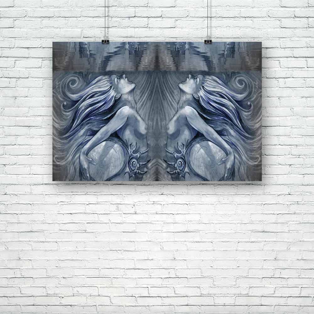 Mermaid D2 Unframed Paper Poster-Paper Posters Unframed-POS_UN-IC 5001055 IC 5001055, Adult, Art and Paintings, Fantasy, Illustrations, Mermaid, Nudes, Signs and Symbols, Symbols, d2, unframed, paper, poster, siren, art, attractive, beautiful, blue, creature, diving, dream, elf, face, fairy, female, fish, fresh, girl, gorgeous, human, illustration, imagination, magic, myth, mythical, mythology, ocean, pearl, pretty, reflection, sea, silence, skin, spa, stylish, swim, swimming, symbol, underwater, water, wav